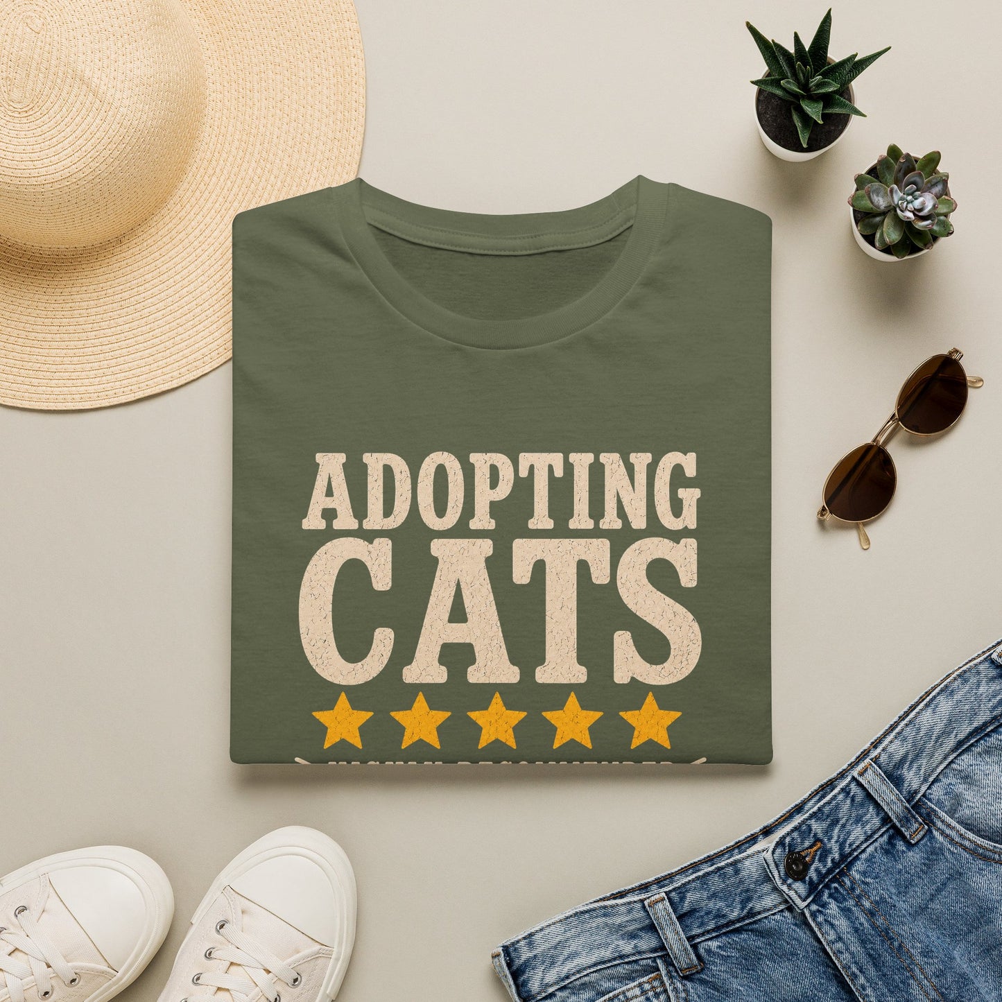 Adopting Cats T-Shirt — Cat Adoption Support Tee