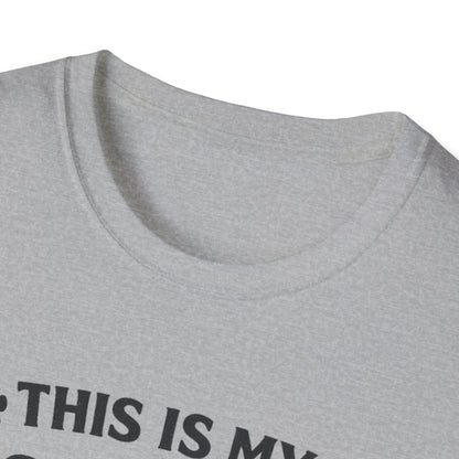 Dog Walking T-Shirt — "This Is My Dog Walking Shirt" Paw Print Tee