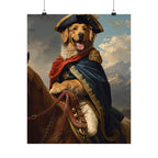 Golden Retriever Napoléon Portrait Matte Poster — Regal Pet Wall Art