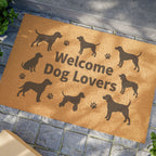 Welcome Dog Lovers Doormat — Pet-Friendly Entryway Mat