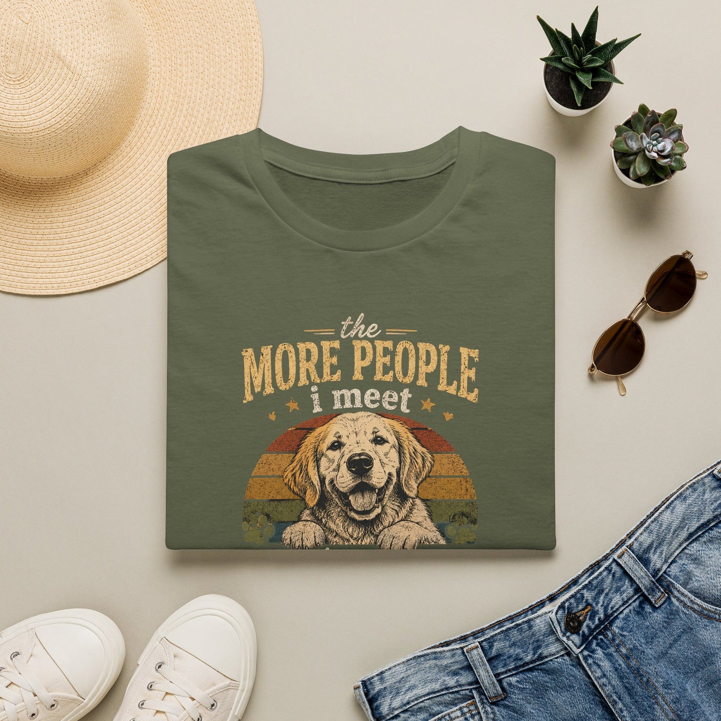 The More People I Meet The More I Love My Dog T-Shirt