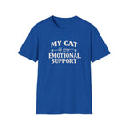 Cat Emotional Support T-Shirt — "My Cat Is My Emotional Support" Graphic Tee