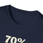 T-Shirt — "70% Of My Paycheck Goes To The Cat" Funny Cat Lover Shirt