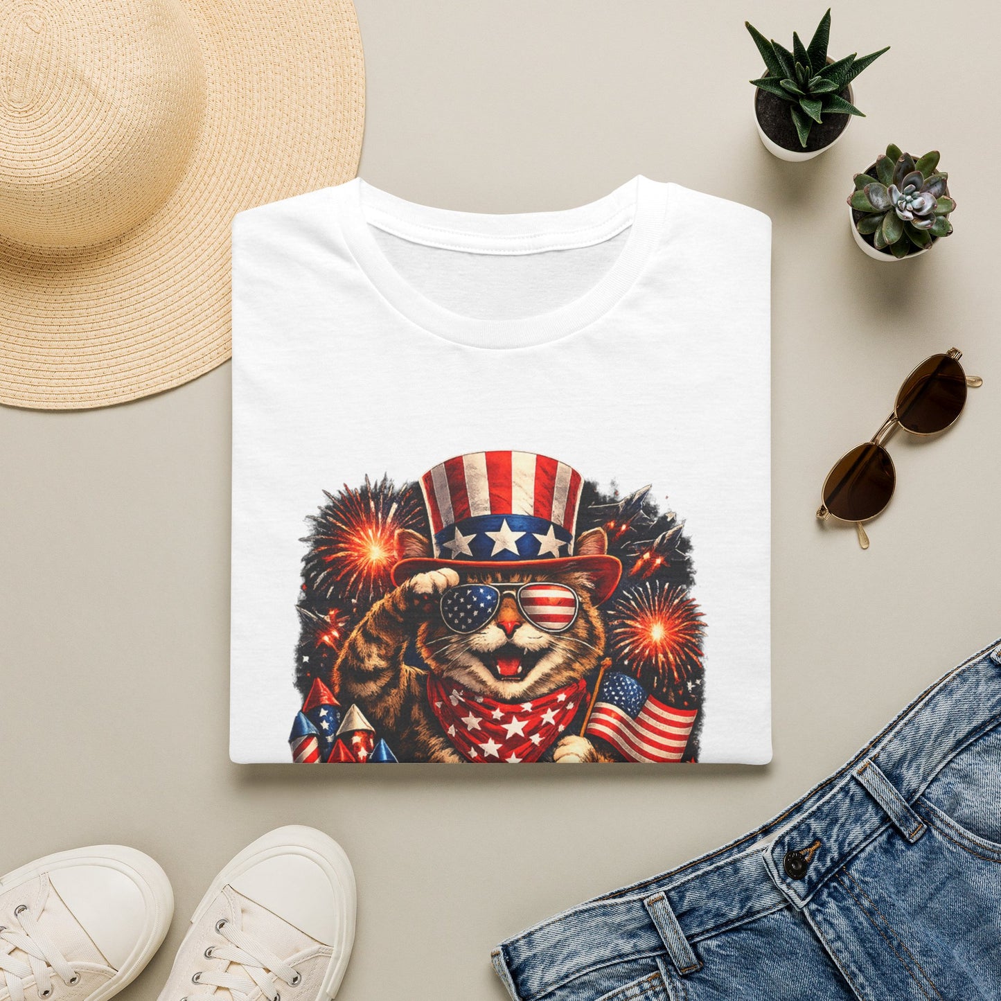 Patriotic Paws T-Shirt — “Paws & Stripes Forever” 4th of July Graphic Tee