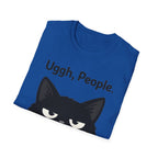 Uggh, People. Cat T-Shirt — Funny Grumpy Cat Graphic Tee for Cat Lovers