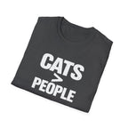 Cats > People T-Shirt — Funny Cat Lover Tee