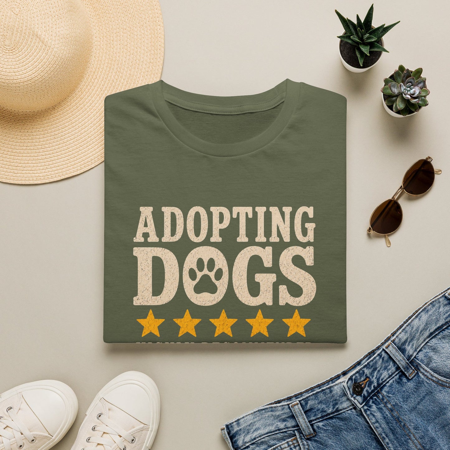 Adopting Dogs Highly Recommended' Rescue Pet Lover Tee