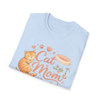 Cat Mom T-Shirt — Cute Orange Tabby Graphic Tee for Cat Lovers