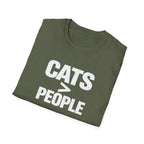 Cats > People T-Shirt — Funny Cat Lover Tee