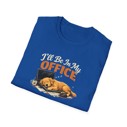 Dog Nap Office T-Shirt – Funny Sleeping Puppy Work Humor Tee