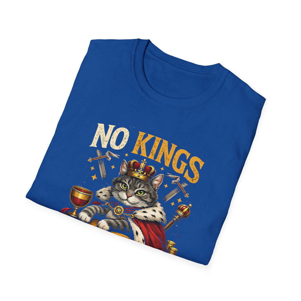 No Kings Except My Cat T-Shirt — Funny Cat Royalty Tee for Cat Lovers