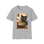 Cat Ramen T-Shirt — Cute Black Cat Eating Ramen Vintage Japanese Love Character