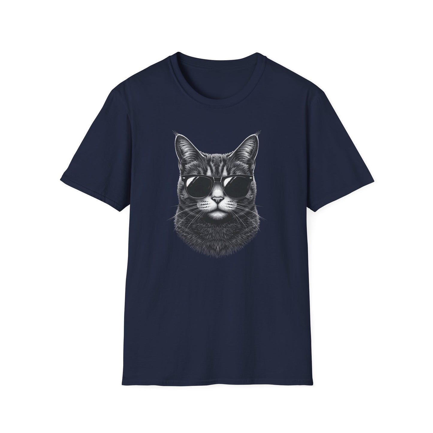 Cat With Sunglasses T-Shirt — Cool Retro Cat Graphic Tee