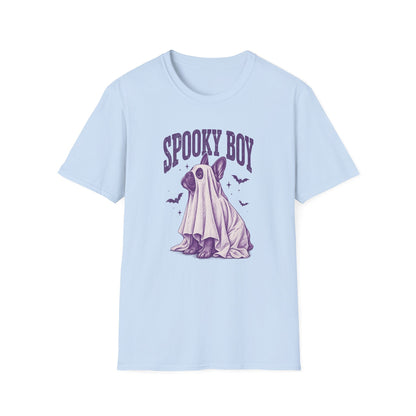 Spooky Boy T‑Shirt — Cute Ghost French Bulldog Halloween Tee