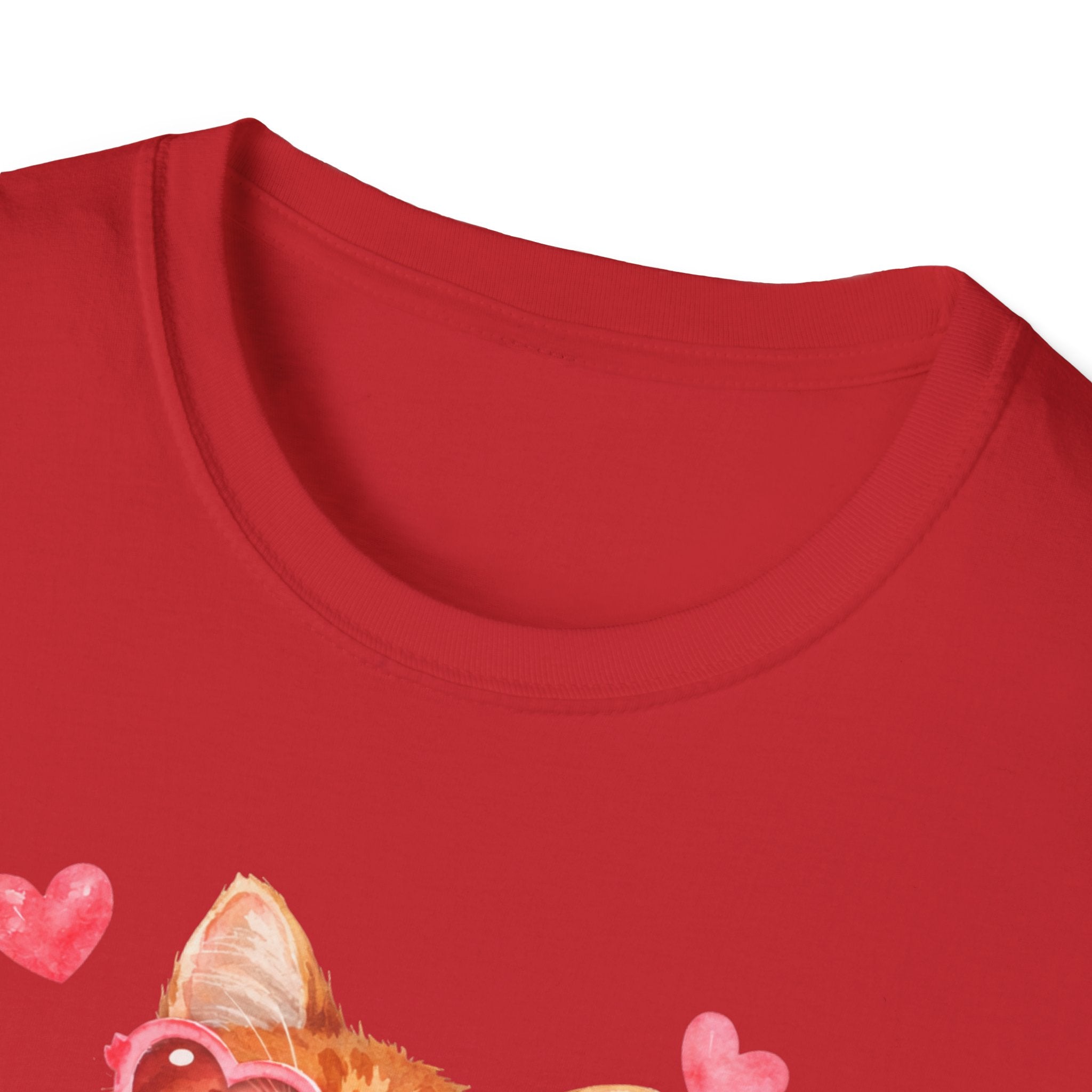 All You Need Is Love... and a Cat T-Shirt — Cute Heart Sunglasses Kitty Tee