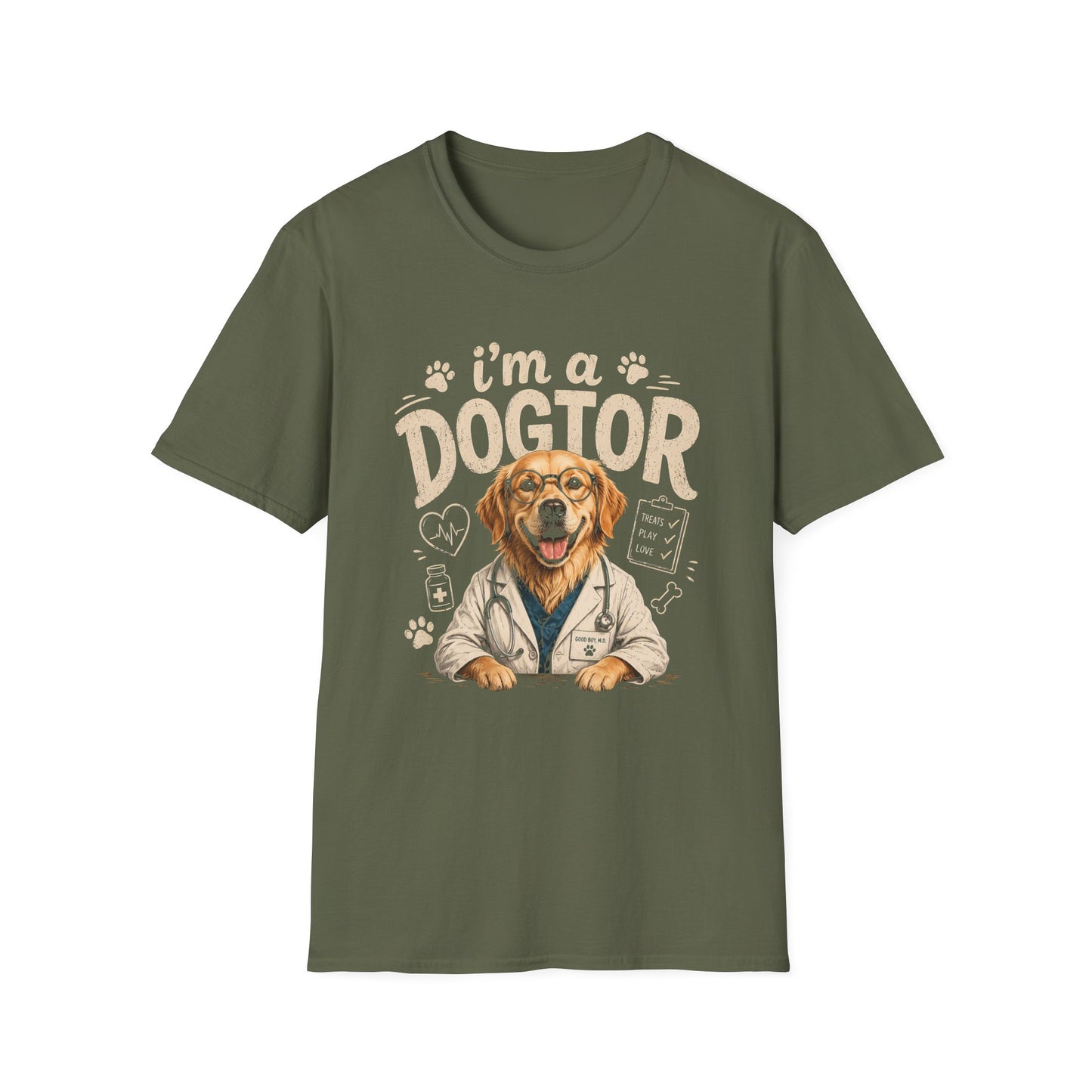 I’m a Dogtor T‑Shirt — Cute Veterinarian Dog Graphic Tee for Dog Lovers