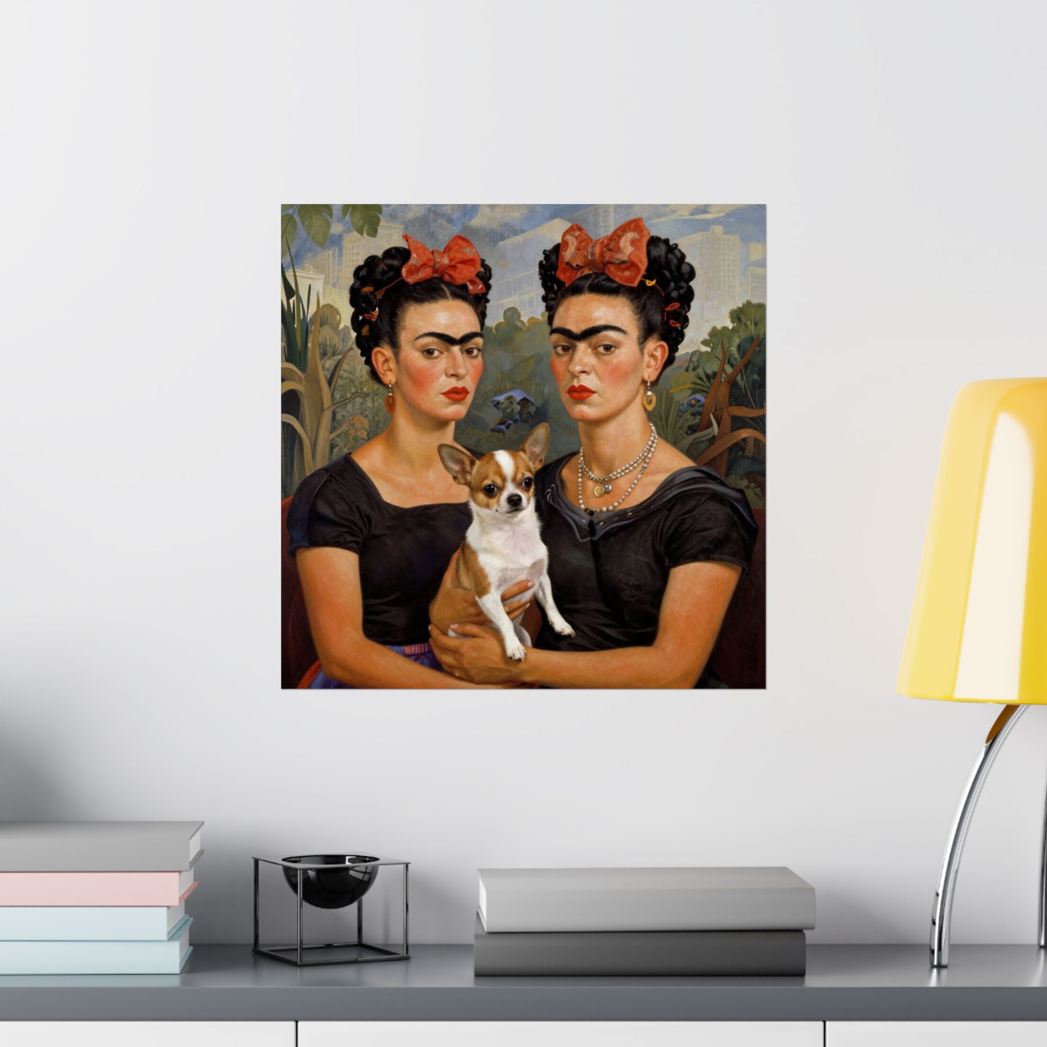 Frida Kahlo Double Portrait Poster — Iconic Twin Self-Portrait Print
