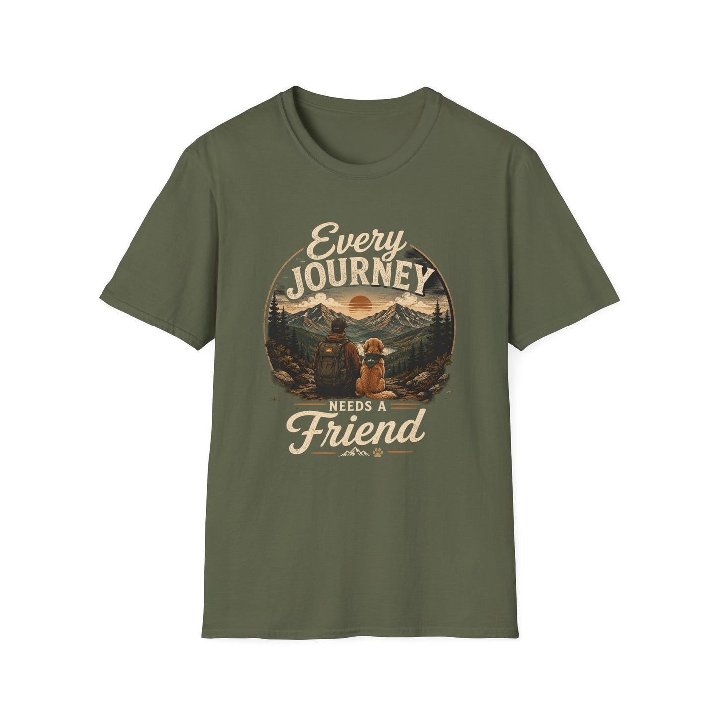 Every Journey T-Shirt — "Every Journey Needs a Friend" Adventure Graphic Tee