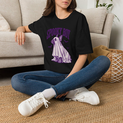 Spooky Boy T‑Shirt — Cute Ghost French Bulldog Halloween Tee