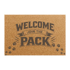 Welcome Join the Pack Doormat – Paw Print Entry Mat for Pet Lovers