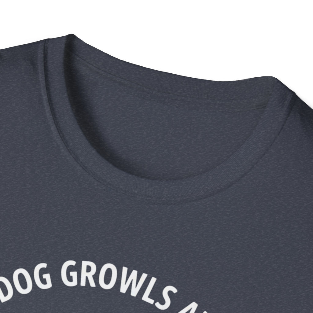 T-Shirt — "My Dog Growls at You Because I Can't" Cute French Bulldog & Chihuahua Graphic Tee
