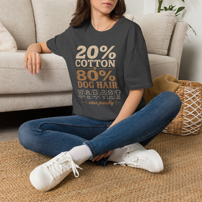 Dog Mom T-Shirt — 20% Cotton 80% Dog Hair Graphic Tee