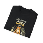 Cats and Yoga T-Shirt — "Life Isn’t All Cats and Yoga (But It Should Be)" Funny Cat Lover Tee