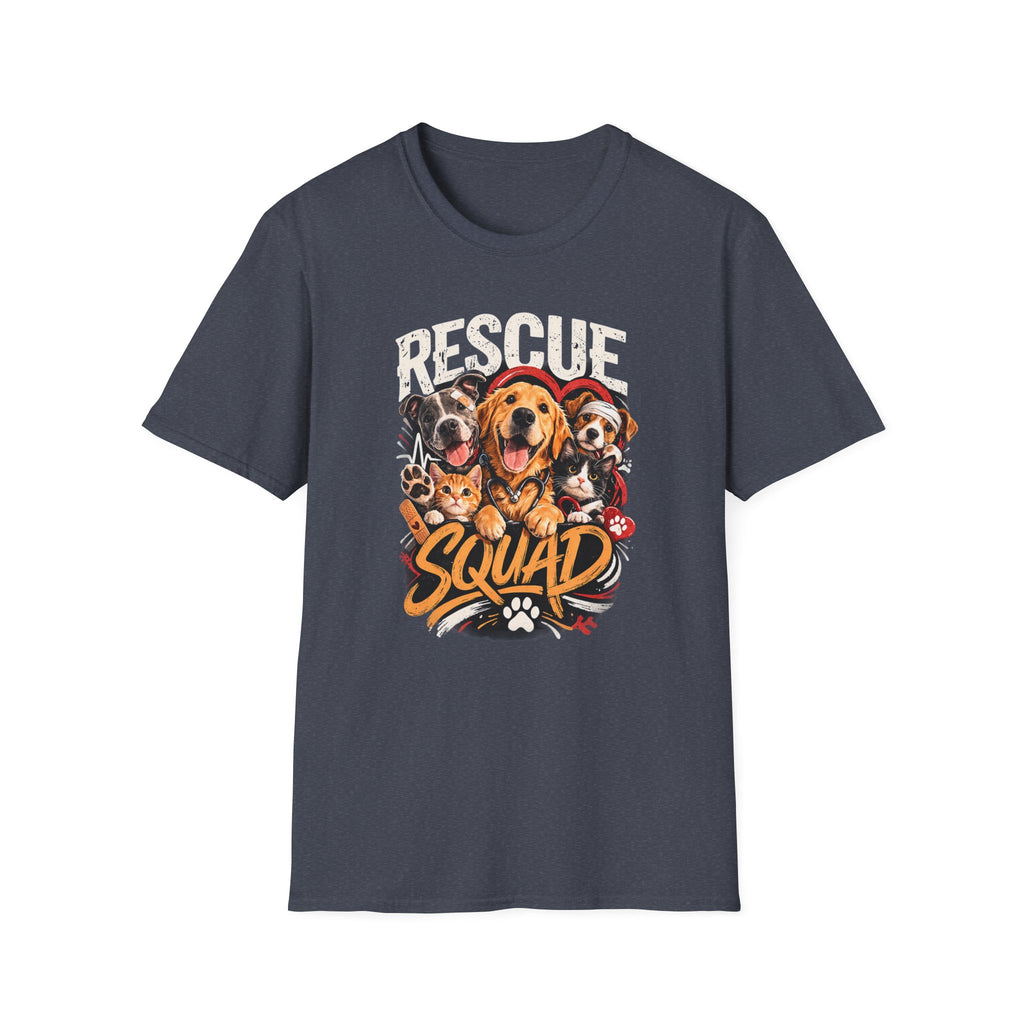 Rescue Squad T-Shirt - Cute Rescue Dogs Graphic Tee for Animal Lovers