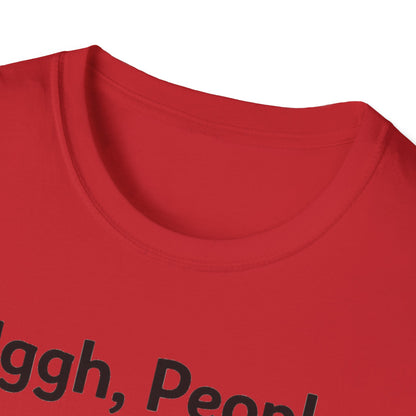 Uggh, People. Cat T-Shirt — Funny Grumpy Cat Graphic Tee for Cat Lovers