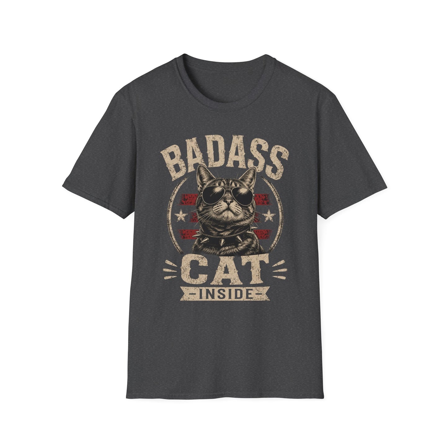 Badass Cat T-Shirt — Retro Sunglasses Cat Graphic Tee
