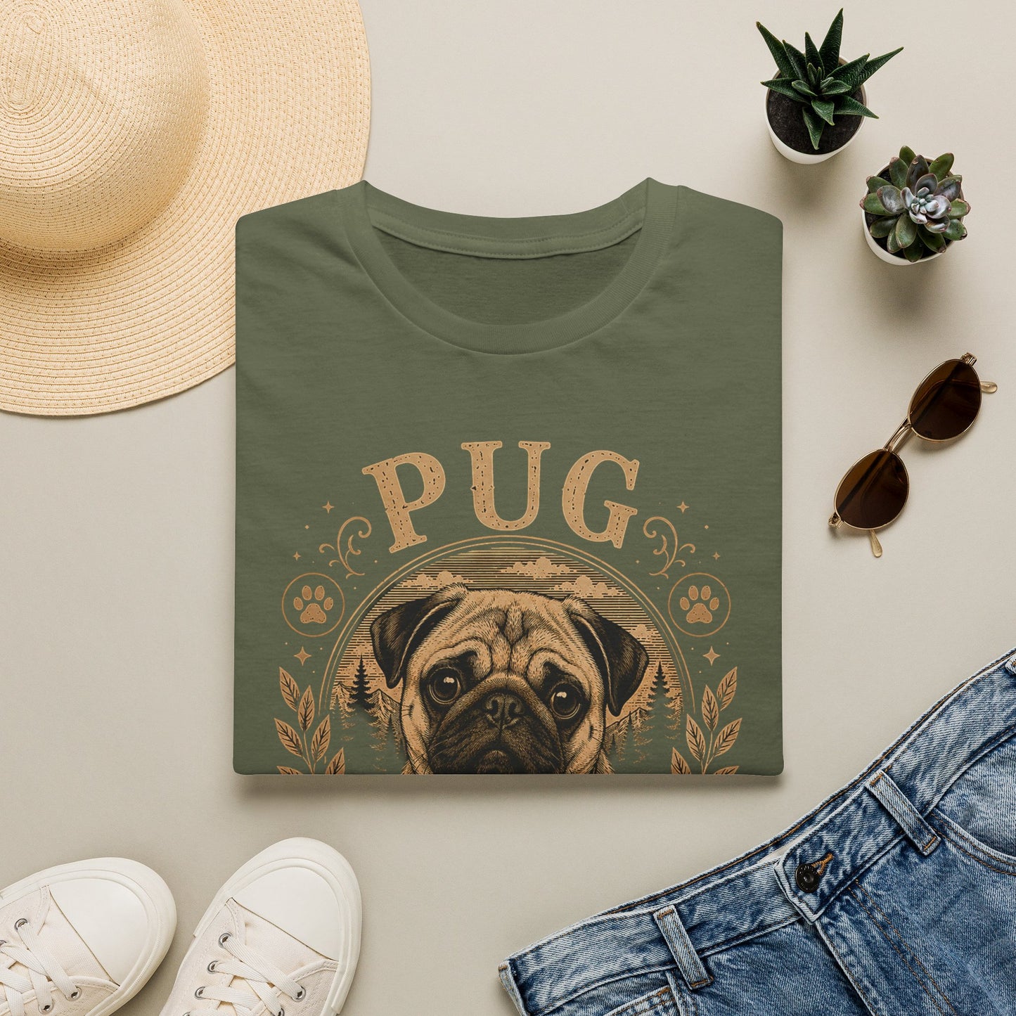 Pug Society T-Shirt — Vintage Pug Dog Graphic Tee for Pug Lovers