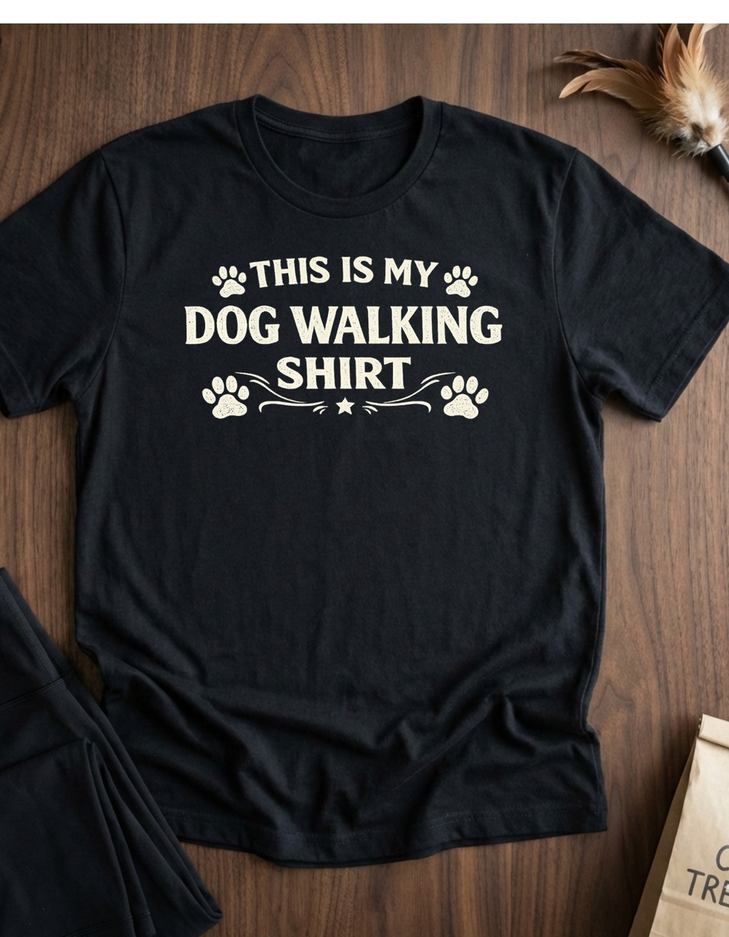 This Is My Dog Walking Shirt Paw Print Tee — Dog Walking T-Shirt