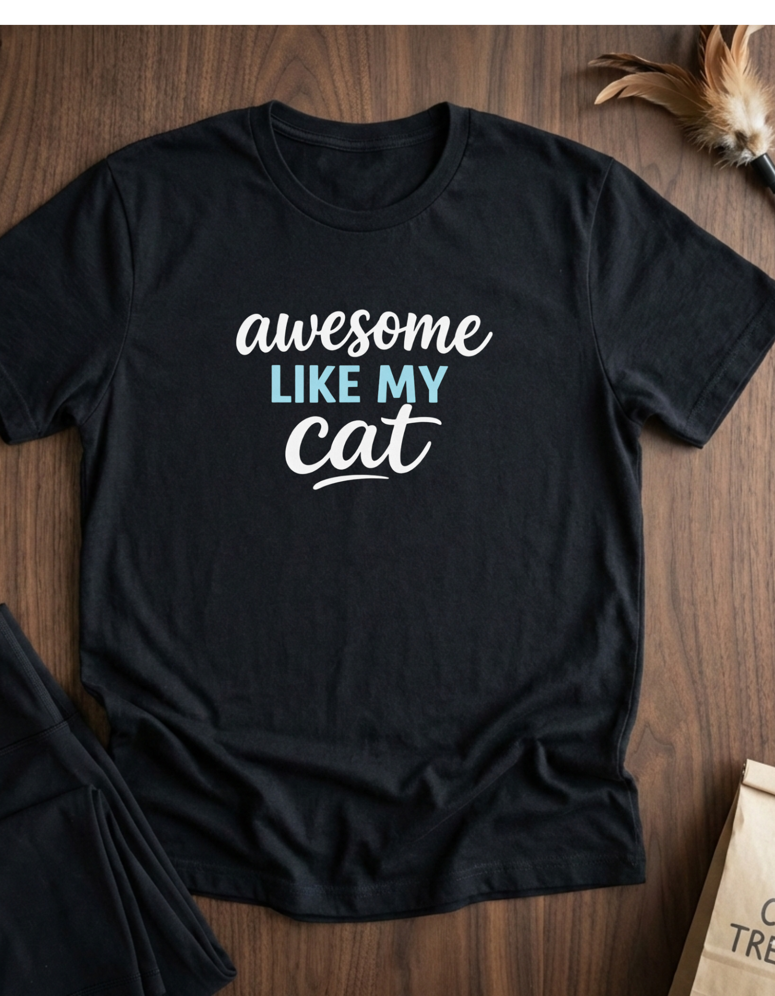 Cat Lover T-Shirt — "Awesome Like My Cat" Graphic Tee