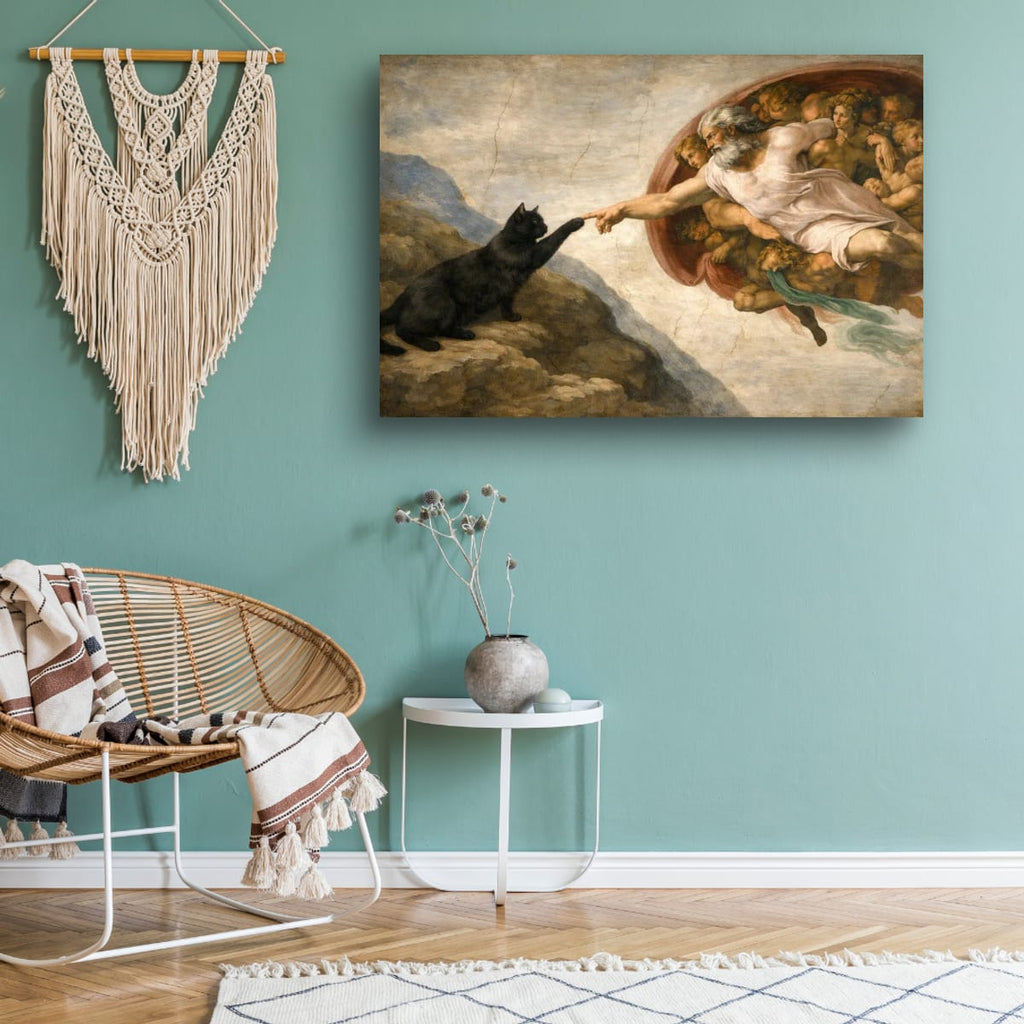 Creation of Cat: Matte Horizontal Art Poster