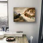 Creation of Cat: Matte Horizontal Art Poster