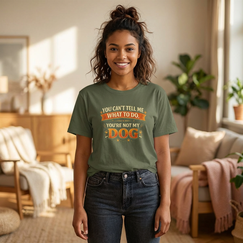 You Can't Tell Me What To Do – You're Not My Dog T-Shirt