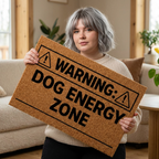 Warning: Dog Energy Zone Doormat