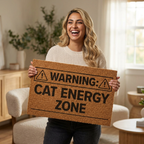 Warning: Cat Energy Zone Doormat