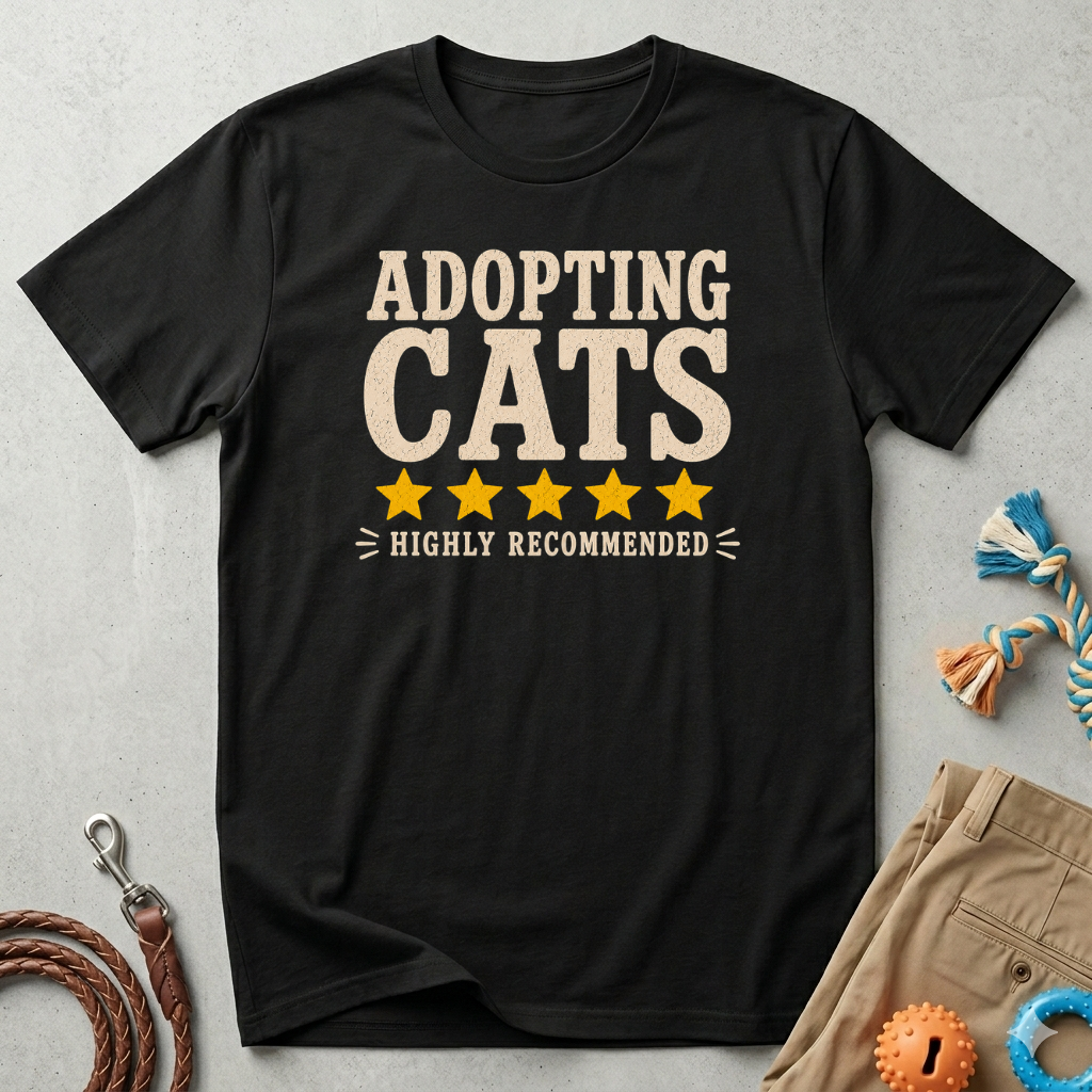 Adopting Cats T-Shirt — Cat Adoption Support Tee
