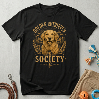 Golden Retriever Society T-Shirt — Vintage Dog Lover Tee