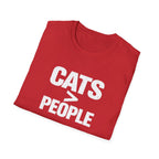 Cats > People T-Shirt — Funny Cat Lover Tee
