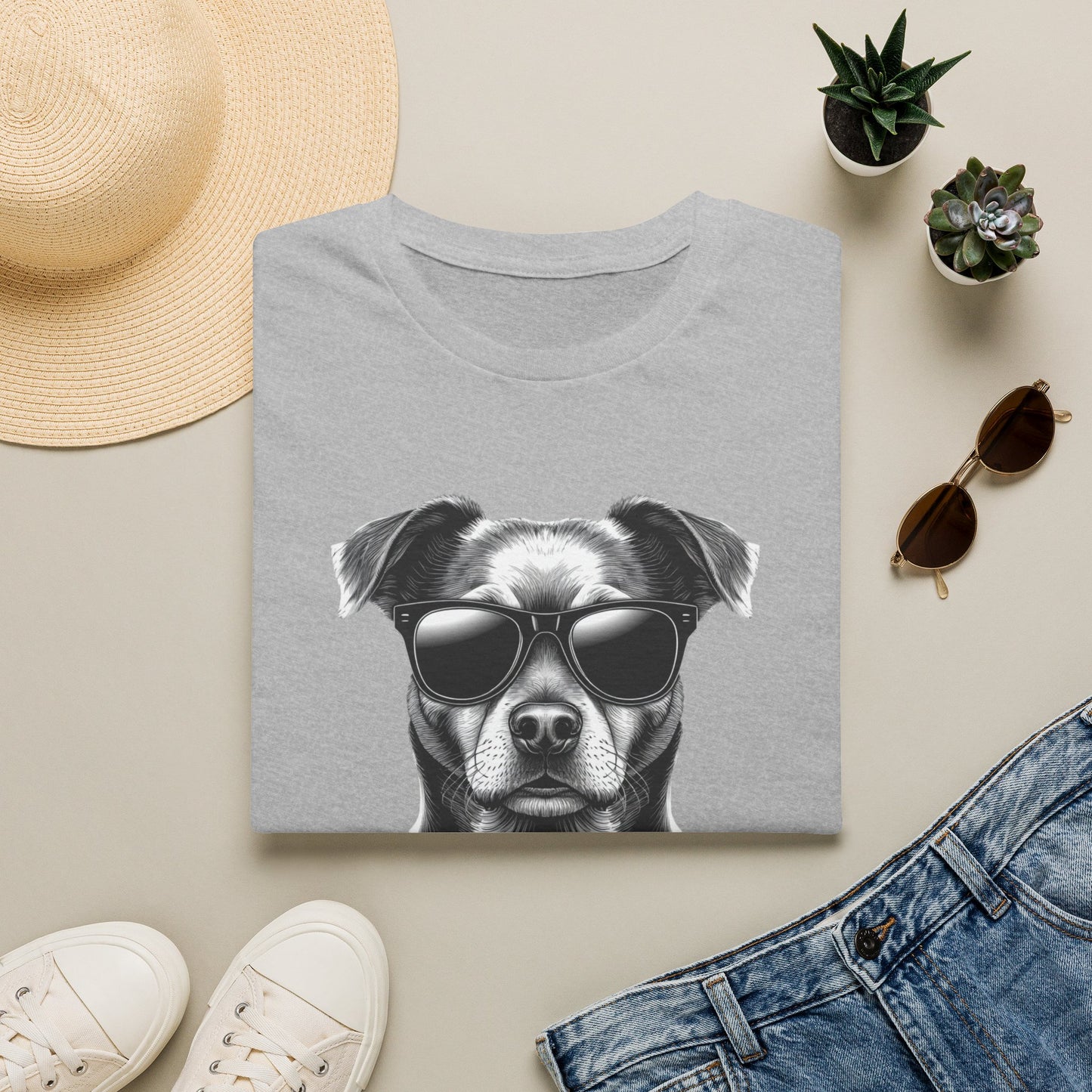 Retro Dog Sunglasses T-Shirt — Vintage Cool Puppy Graphic Tee