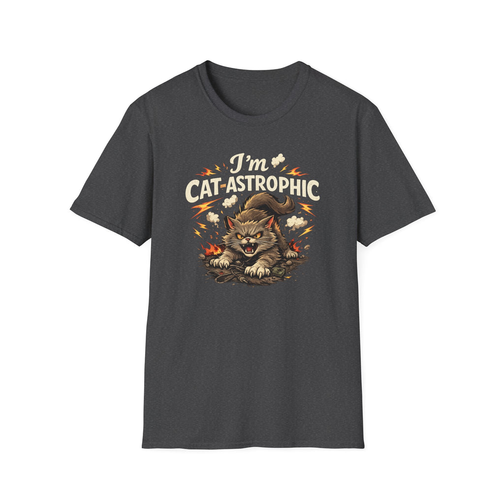 Cat-Astrophic T-Shirt — Funny Angry Cat Graphic Tee