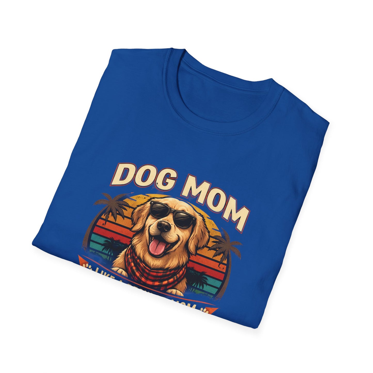 Dog Mom T-Shirt — "Dog Mom Like a Regular Mom But Cooler" Retro Graphic Tee