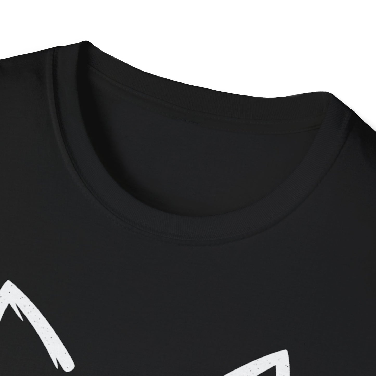 Cat Face Heart Nose T-Shirt — Cute Minimal Graphic Tee for Cat Lovers