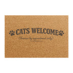Cats Welcome Doormat — "Humans by Appointment Only" Funny Cat Lover Welcome Mat