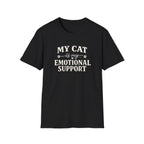 Cat Emotional Support T-Shirt — "My Cat Is My Emotional Support" Graphic Tee