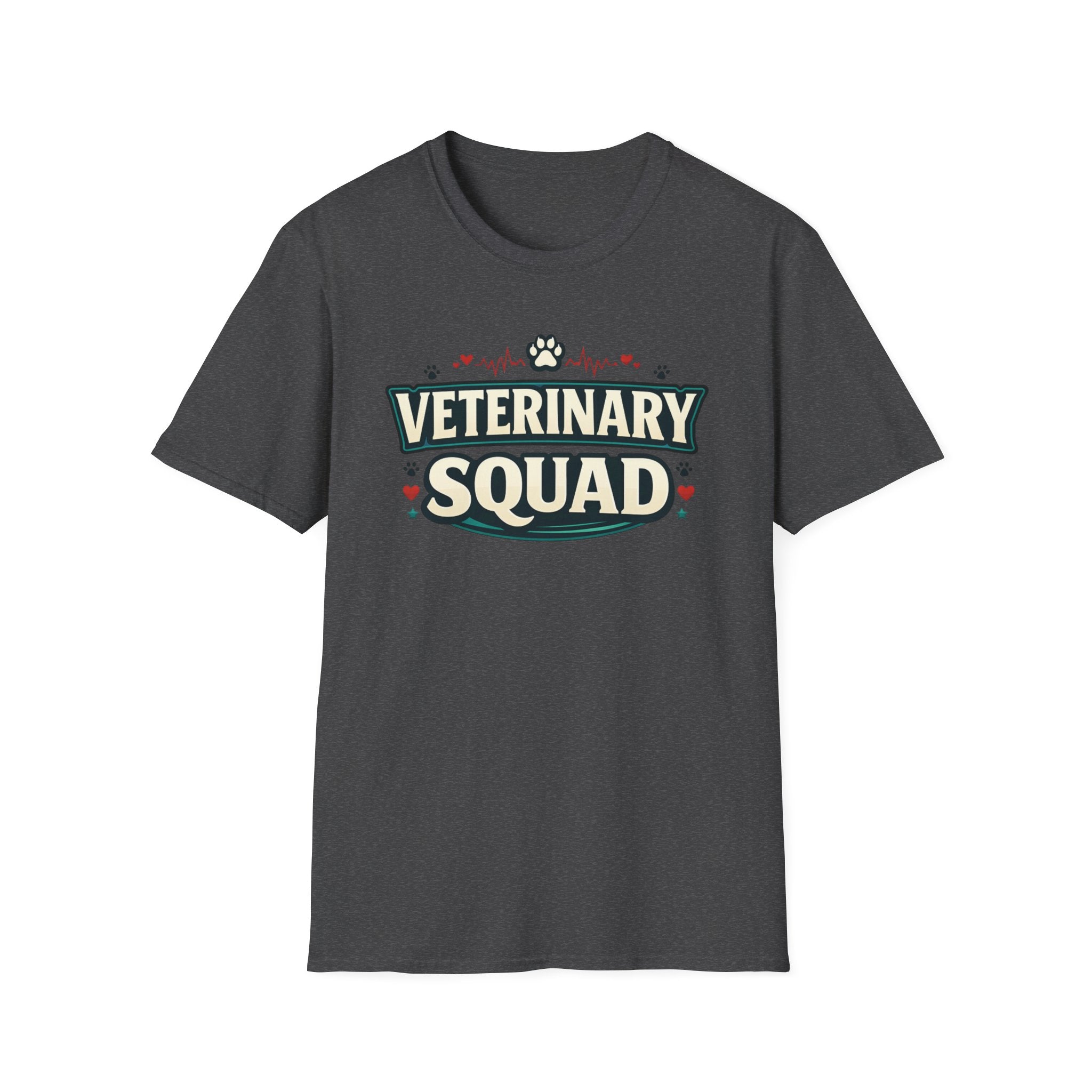 Veterinary Squad T-Shirt — Cute Paw Print Vet Team Tee