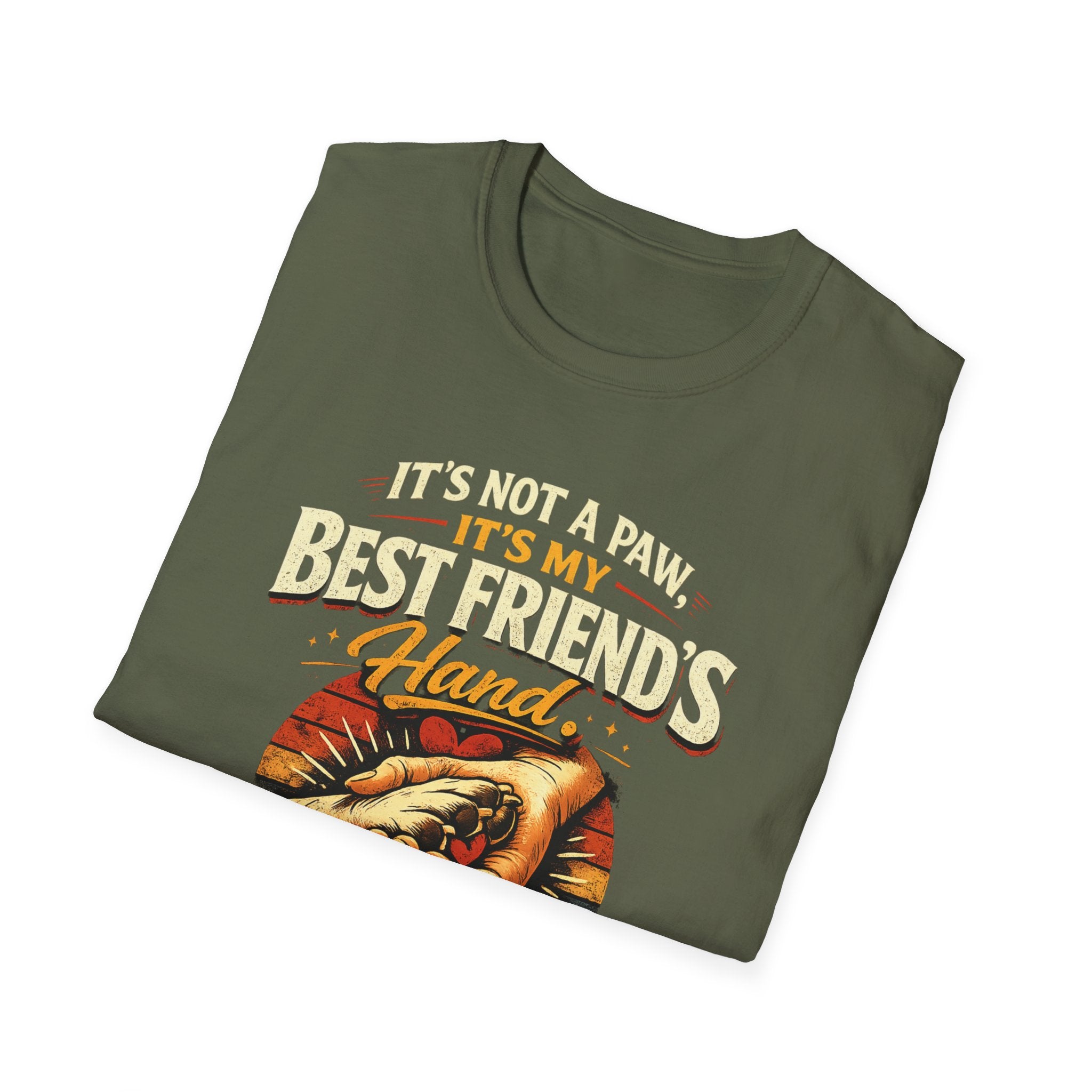Dog Lover T‑Shirt — "It's Not a Paw, It's My Best Friend's Hand" Rescue Pet Tee