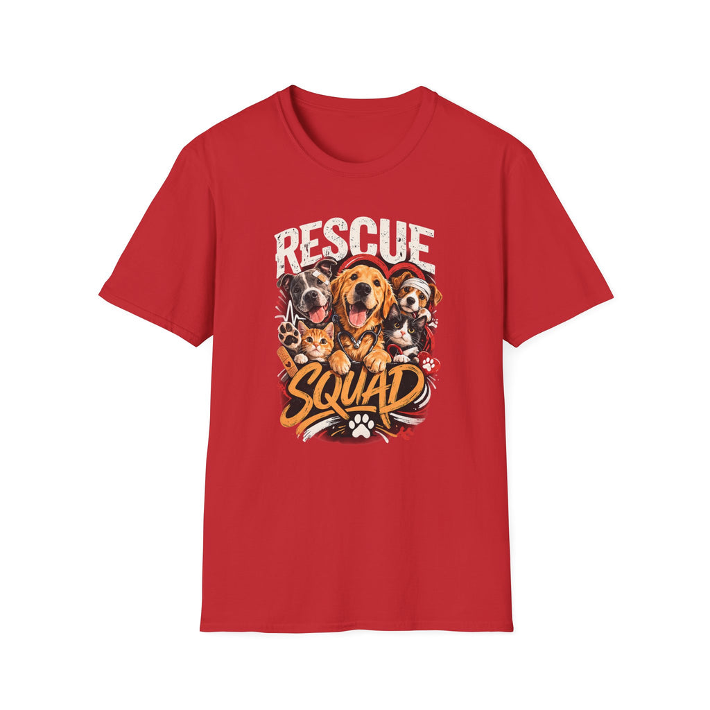 Rescue Squad T-Shirt - Cute Rescue Dogs Graphic Tee for Animal Lovers